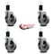 Service Caster 5'' Semi Steel Swivel 1-3/4'' Expanding Stem Caster Set with Brake, 4PK SCC-EX20S515-SSR-TLB-134-4 - alternate 2